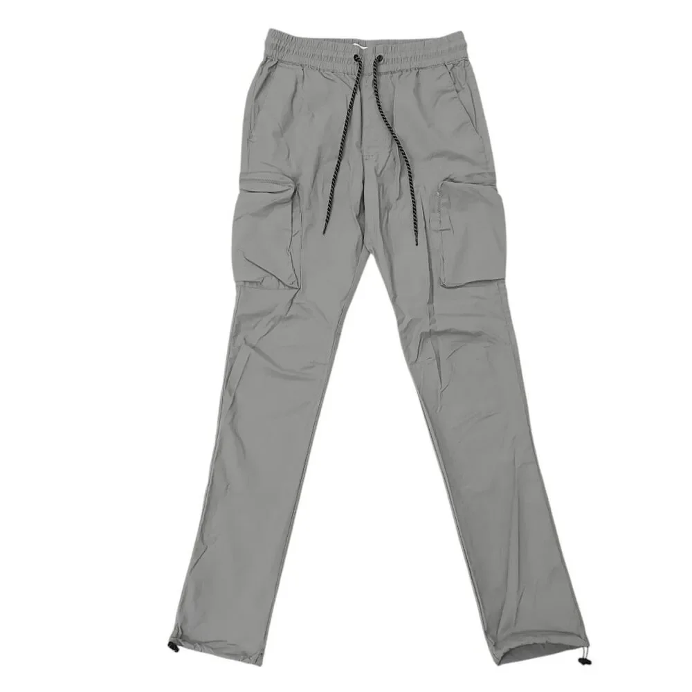 Pacsun Cargo Jogger Pants Mens XS Gray Slim Lightweight Casual Outdoor Hiking